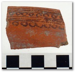 AZC 154 - Black-on-Orange Variant C - Bowl